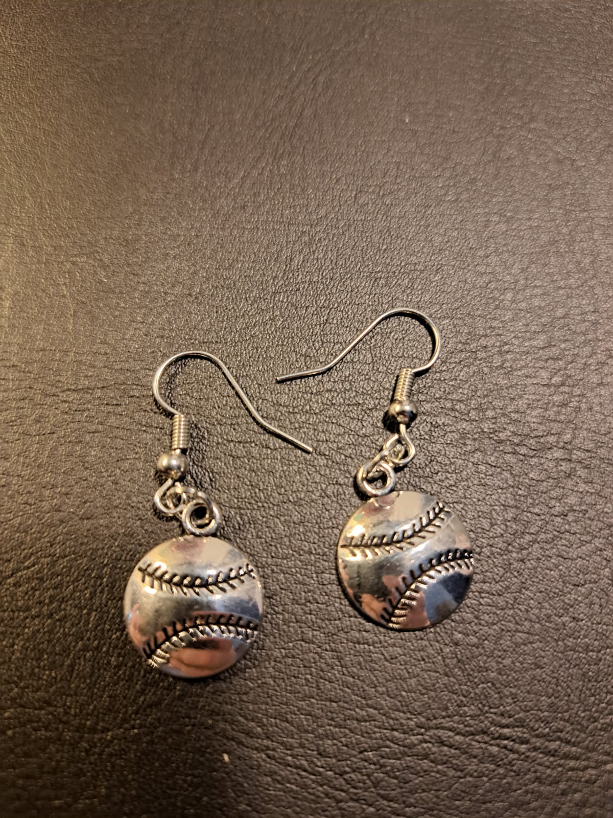 Baseball earrings