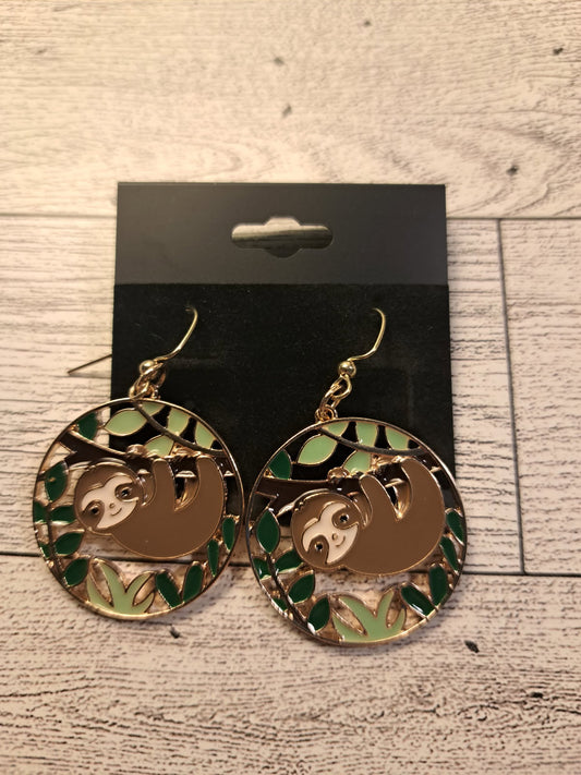 Earrings Sloth